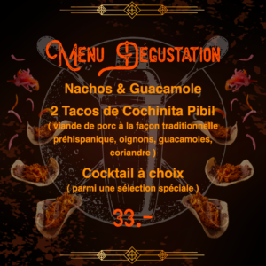 Menu dégustation